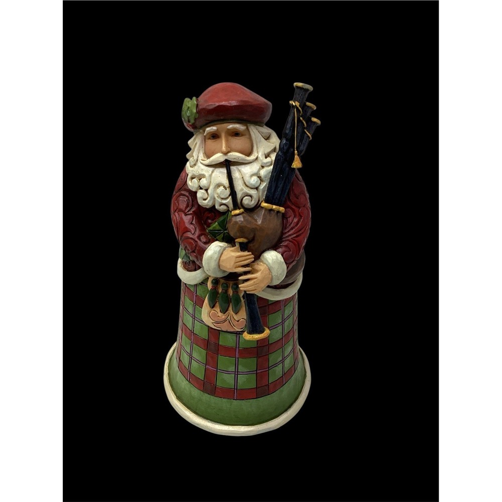 Jim Shore Nollaig Chridheil-Scottish 7" Santa Figurine 4018857 Around The World